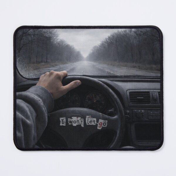 Item preview, I Won’t Let Go – Moody Driving Aesthetic Artwork(Grey Road Mood – I Won’t Let Go Inspirational Design) designed and sold by DanRoseMind.