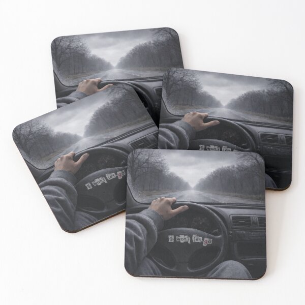 Item preview, I Won’t Let Go – Moody Driving Aesthetic Artwork(Grey Road Mood – I Won’t Let Go Inspirational Design) designed and sold by DanRoseMind.
