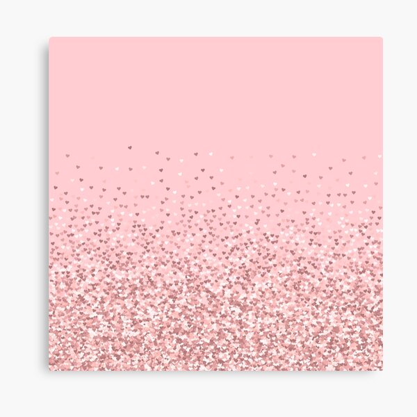 Blush Pink Ombre Glitter Canvas Print For Sale By Newburyboutique