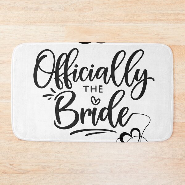 Item preview, Officially the Bride T-Shirt | Bachelorette Party Bridal Shower Wedding Bride Typography Shirt designed and sold by ArtiFize Store.