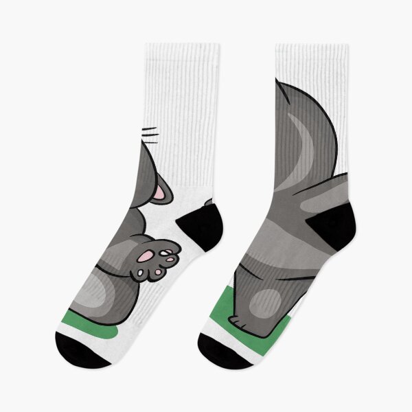 Item preview, Funny Yoga Cats - Chubby Grey Kittens Meditating and Balancing designed and sold by LYAN-STORE.