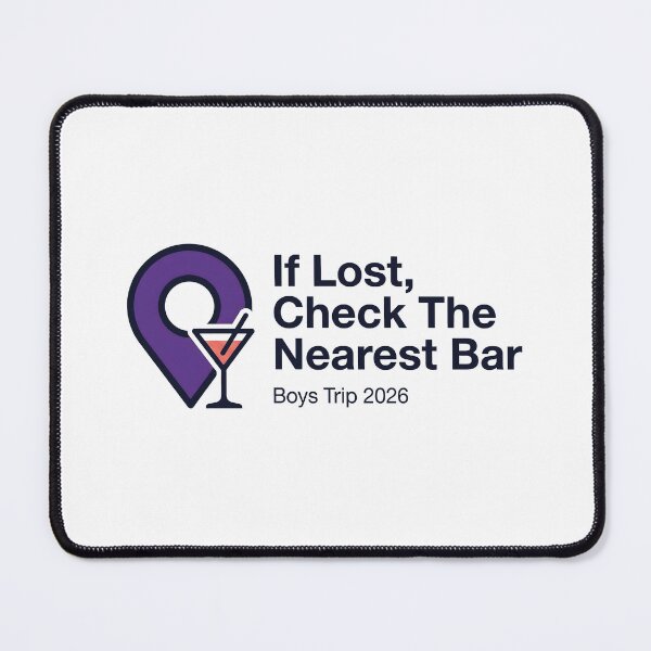 Item preview, Drinking Humor Pub Crawl If Lost Check Nearest Bar designed and sold by SplashTastic.