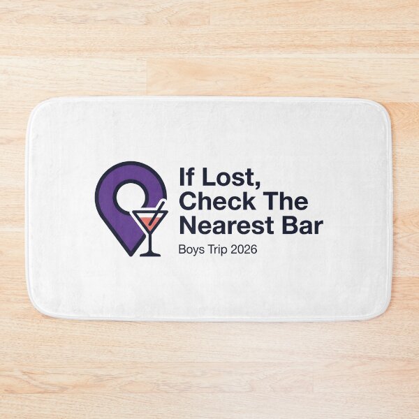 Item preview, Drinking Humor Pub Crawl If Lost Check Nearest Bar designed and sold by SplashTastic.