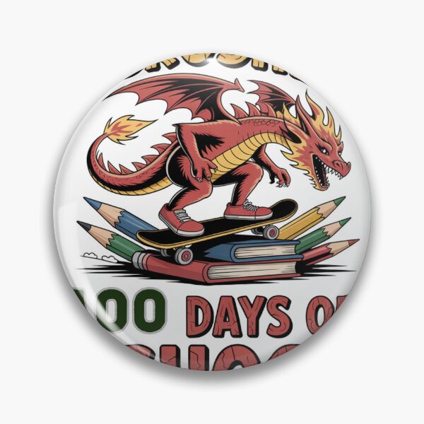 Item preview, I Crushed 100 Days Of School Dragon Skateboard Kids Teacher designed and sold by Happy'CLICK'.