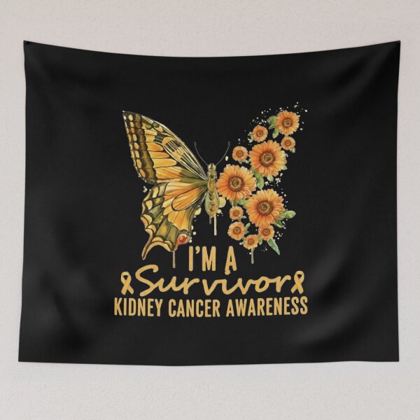 Item preview, iam a survivor warrior-kidney cancer awareness butterfly  designed and sold by Meryem Mamouni.