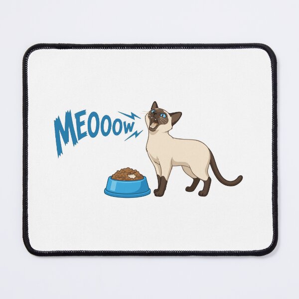 Item preview, Half Empty Bowl Emergency Siamese Cat designed and sold by Petzzz.