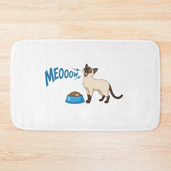 Item preview, Half Empty Bowl Emergency Siamese Cat designed and sold by Petzzz.