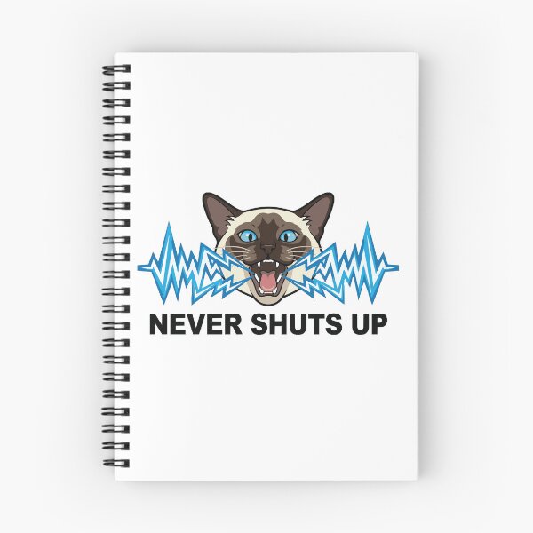 Item preview, Never Shuts Up Loud Screaming Siamese Cat designed and sold by Petzzz.