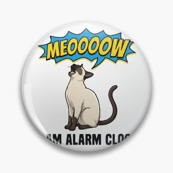 Item preview, 3 AM Alarm Clock Yelling Siamese Cat designed and sold by Petzzz.