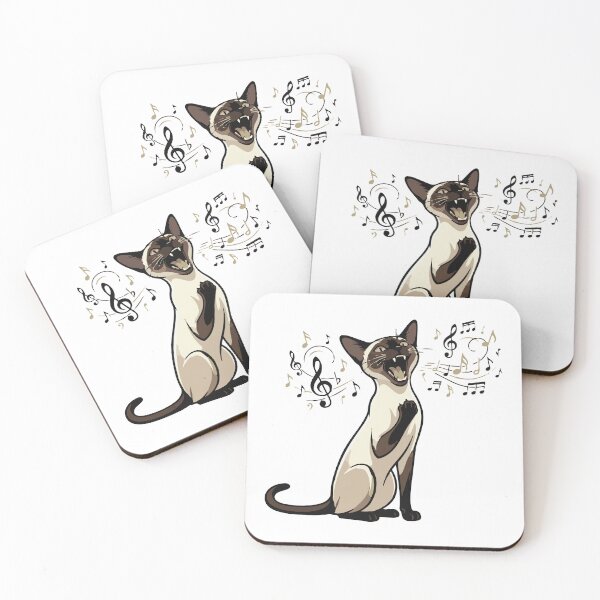 Item preview, Operatic Siren Singing Siamese Cat Funny designed and sold by Petzzz.