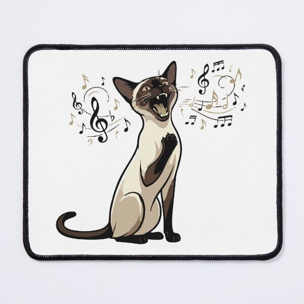 Item preview, Operatic Siren Singing Siamese Cat Funny designed and sold by Petzzz.
