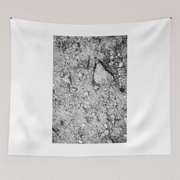 Item preview, Rugged Rock Texture in Monochrome Showing Rough Geological Erosion and Natural Form designed and sold by Nmallia.