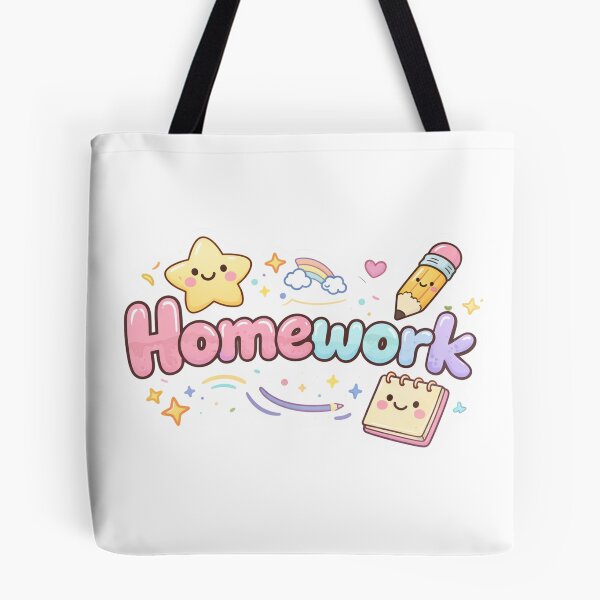 Item preview, Cute Homework Sticker – Kawaii Kids Planner Pastel Digital Sticker designed and sold by RonyMady.