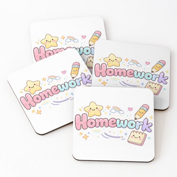 Item preview, Cute Homework Sticker – Kawaii Kids Planner Pastel Digital Sticker designed and sold by RonyMady.