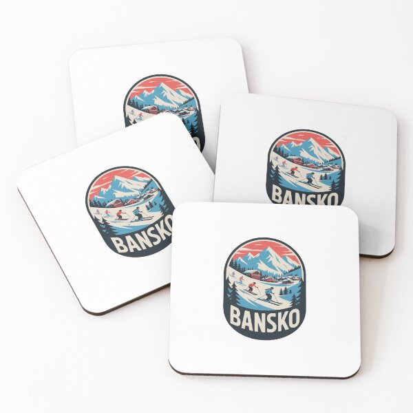 Item preview, Bansko Ski Resort Travel Sticker designed and sold by TulipaGraphics.