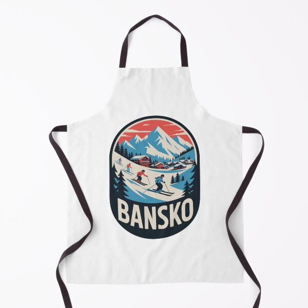 Item preview, Bansko Ski Resort Travel Sticker designed and sold by TulipaGraphics.