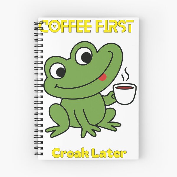 Item preview, Coffee First Croak Later – Funny Frog Coffee Lover Design designed and sold by It's Bro Brand ★ ★ ★ ★ ★.
