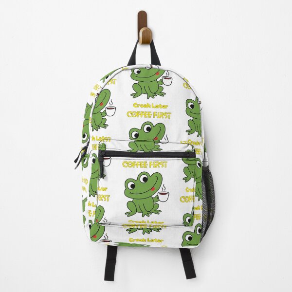 Item preview, Coffee First Croak Later – Funny Frog Coffee Lover Design designed and sold by It's Bro Brand ★ ★ ★ ★ ★.