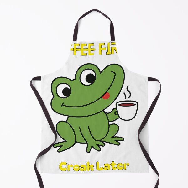 Item preview, Coffee First Croak Later – Funny Frog Coffee Lover Design designed and sold by It's Bro Brand ★ ★ ★ ★ ★.