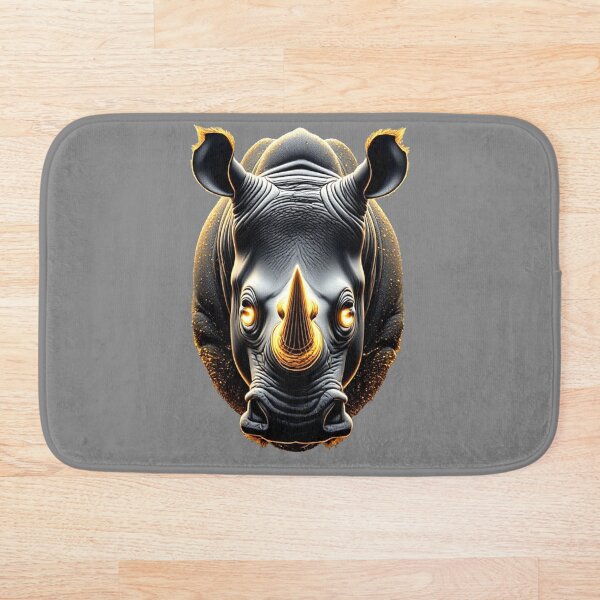 Item preview, La realeza del carbono: el rinoceronte dorado designed and sold by Shift-Bloom.