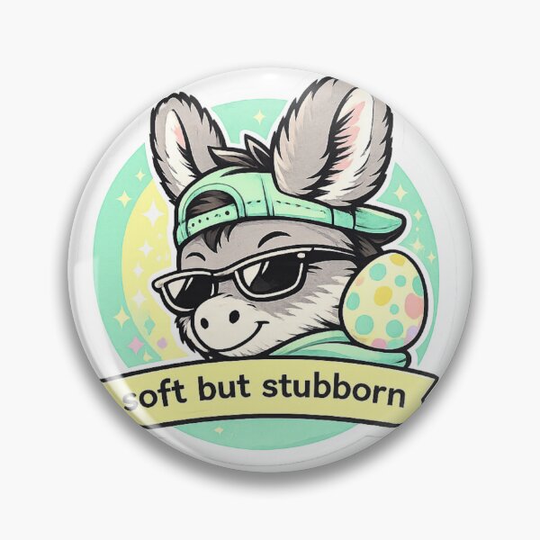 Item preview, Funny Donkey Easter – Soft but Stubborn Cute Easter Donkey designed and sold by VibeOffline Studio.