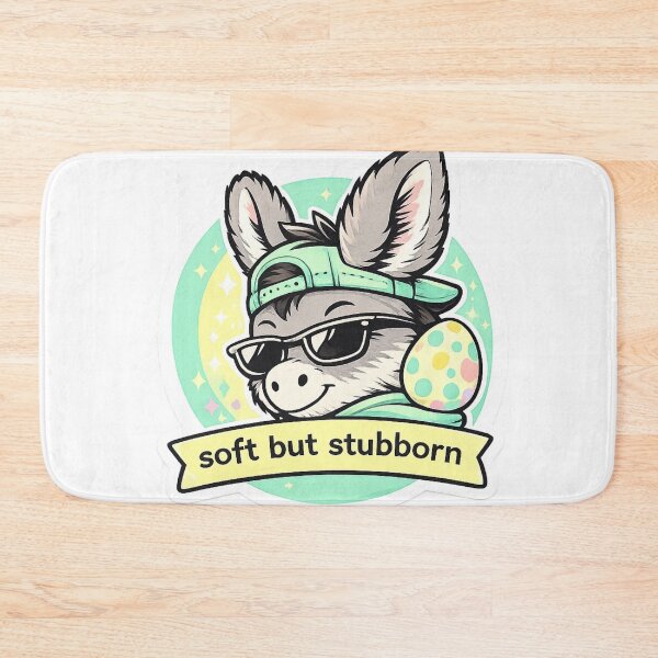 Item preview, Funny Donkey Easter – Soft but Stubborn Cute Easter Donkey designed and sold by VibeOffline Studio.