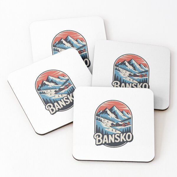 Item preview, Bansko Ski Resort Travel Sticker designed and sold by TulipaGraphics.