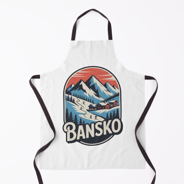 Item preview, Bansko Ski Resort Travel Sticker designed and sold by TulipaGraphics.
