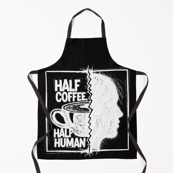 Item preview, Half Coffee, Half Human - Grunge Sketch Design designed and sold by LockjowArt.