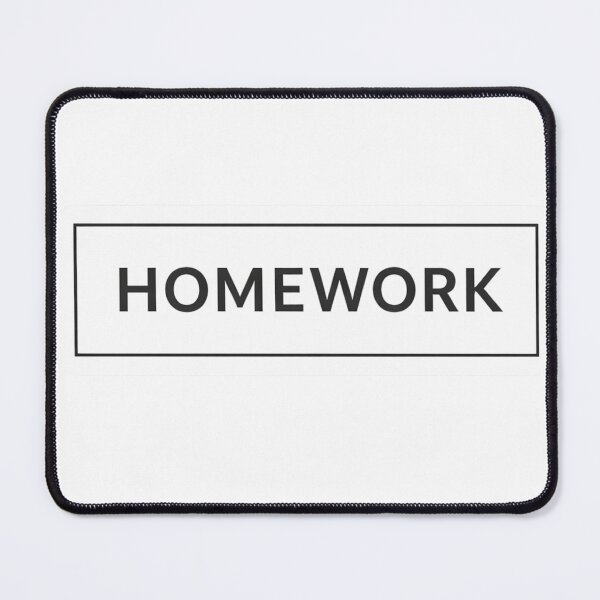 Item preview, Minimal Homework Sticker – Modern Black and White Planner Sticker designed and sold by RonyMady.