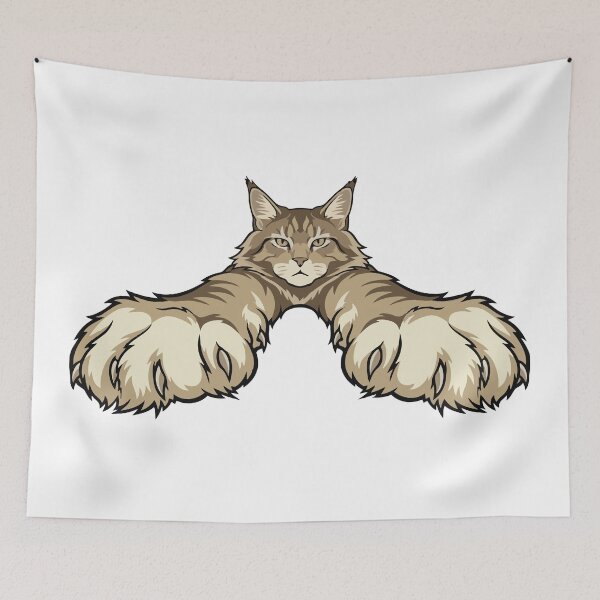 Item preview, Giant Fluffy Murder Mittens Maine Coon designed and sold by Petzzz.