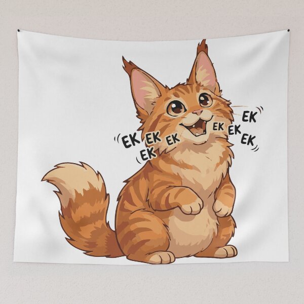 Item preview, Ek Ek Ek Bird Translator Maine Coon Cat designed and sold by Petzzz.