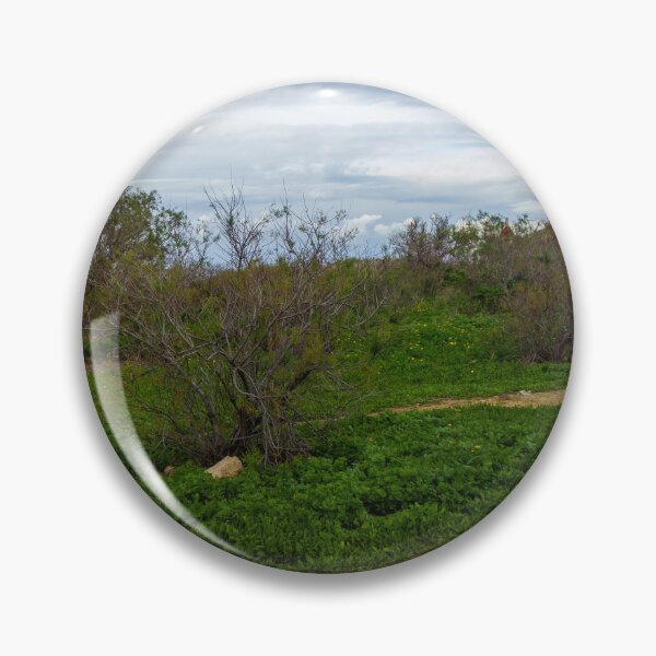 Item preview, Coastal Nature Path Through Green Bushes to the Sea Under a Cloudy Sky designed and sold by Nmallia.