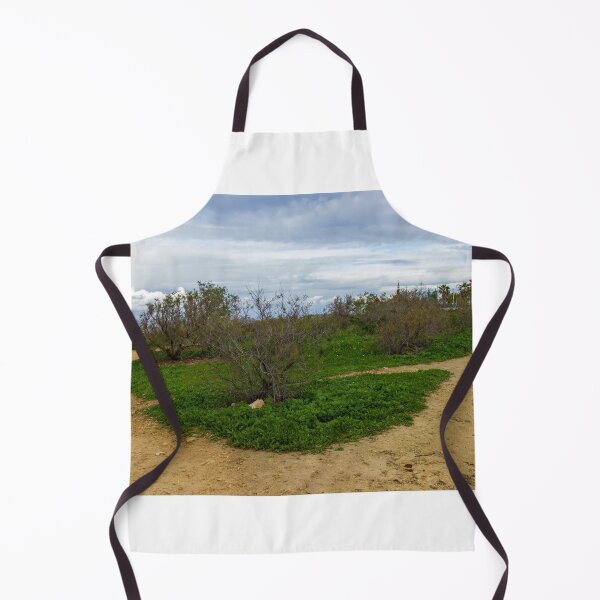 Item preview, Coastal Nature Path Through Green Bushes to the Sea Under a Cloudy Sky designed and sold by Nmallia.