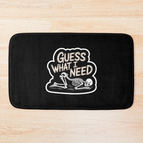 Item preview, Guess What I Need Funny Tired Skeleton Nap designed and sold by Vintage Shapes.