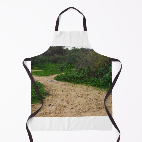 Item preview, Coastal Nature Path Through Green Bushes to the Sea Under a Cloudy Sky designed and sold by Nmallia.
