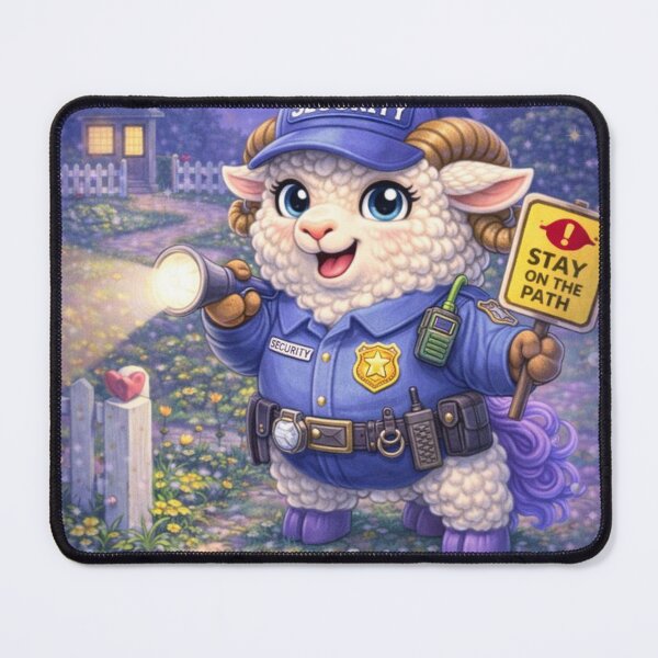 Item preview, Pasture Patrol Sheep - Stay on the Path (My Little Sheep Parody) designed and sold by Thpoar.