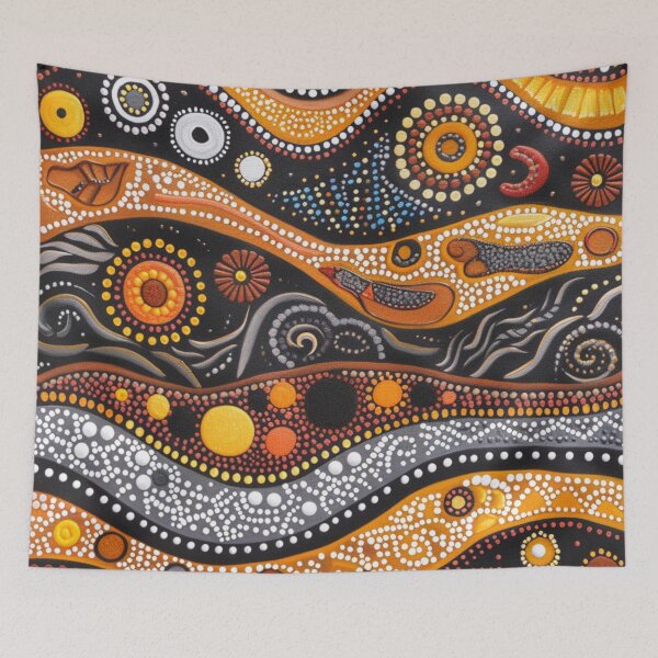 Item preview, Aboriginal Inspired Art - Underground Pattern designed and sold by GrinGalore.