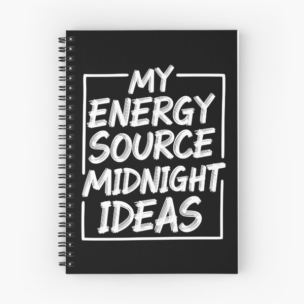 Item preview, My Energy Source Midnight Ideas - Night Owl Creative Typography designed and sold by LockjowArt.