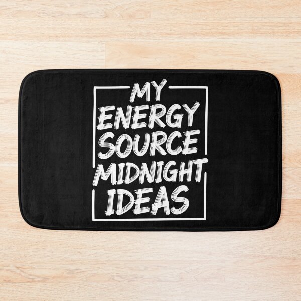 Item preview, My Energy Source Midnight Ideas - Night Owl Creative Typography designed and sold by LockjowArt.