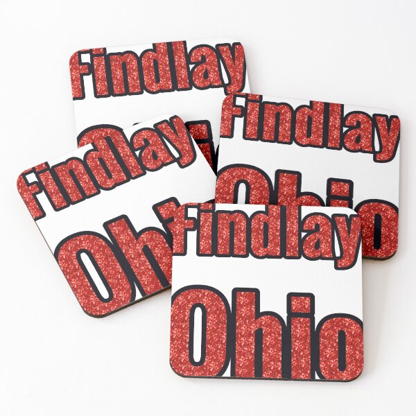 Item preview, Findlay Ohio City Name With Red Rhinestone designed and sold by TheIconSmith.