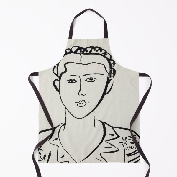 Item preview, Portrait De Femme by Henri Matisse: Minimalist Fauvist Line Art Poster designed and sold by artofuniverse.