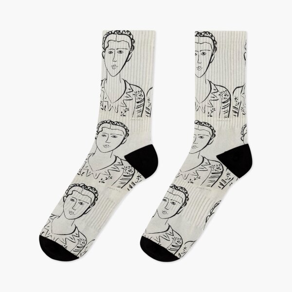 Item preview, Portrait De Femme by Henri Matisse: Minimalist Fauvist Line Art Poster designed and sold by artofuniverse.