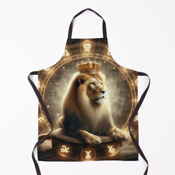 Item preview, Golden Leo Zodiac Portrait with Celestial Dust designed and sold by Zodiac Celestial Art.