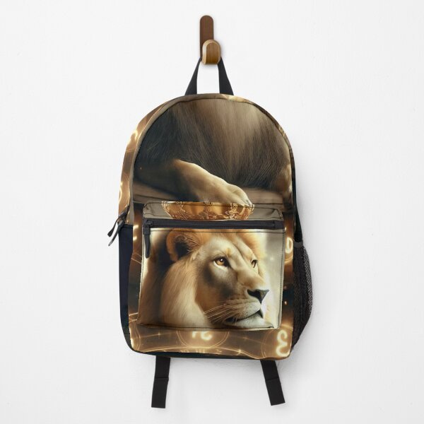 Item preview, Golden Leo Zodiac Portrait with Celestial Dust designed and sold by Zodiac Celestial Art.