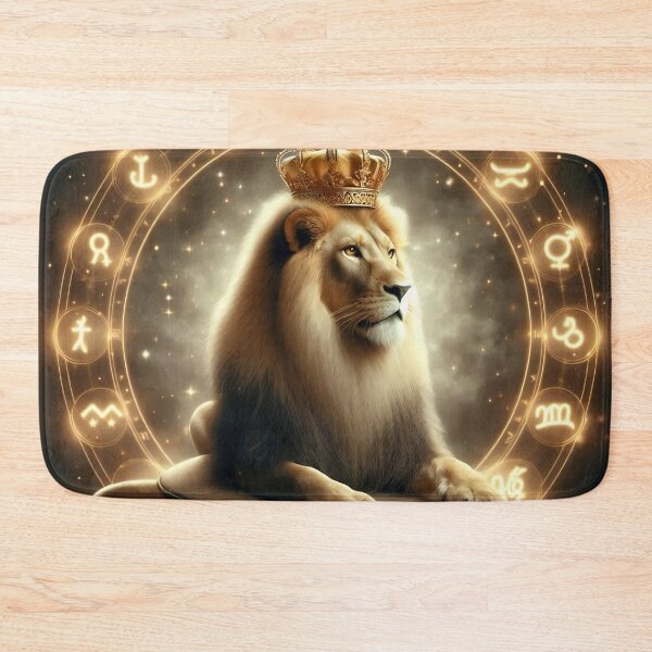 Item preview, Golden Leo Zodiac Portrait with Celestial Dust designed and sold by Zodiac Celestial Art.