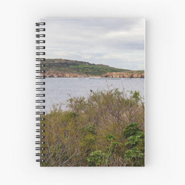 Item preview, Coastal Landscape With Calm Water, Distant Hills, And Lush Green Shoreline Bushes designed and sold by Nmallia.