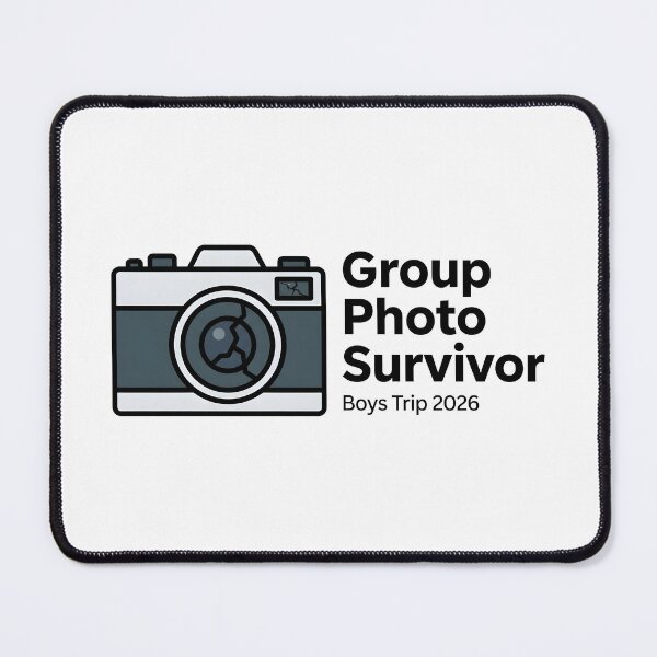 Item preview, Guys Trip Travel Humor Group Photo Survivor designed and sold by SplashTastic.