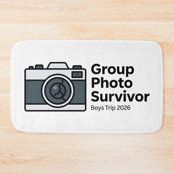 Item preview, Guys Trip Travel Humor Group Photo Survivor designed and sold by SplashTastic.