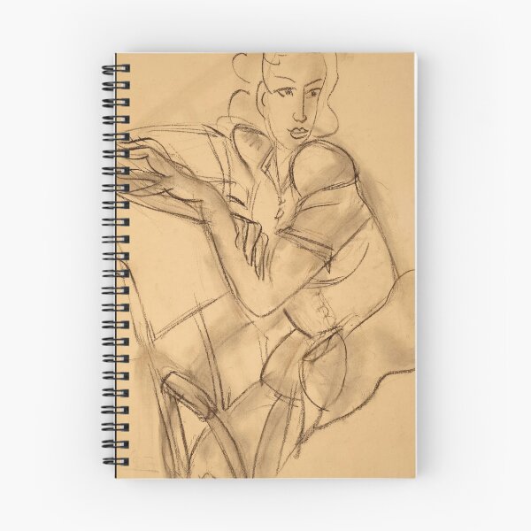 Item preview, Portrait De La Princesse Galitzine by Henri Matisse: Expressive Line Drawing designed and sold by artofuniverse.